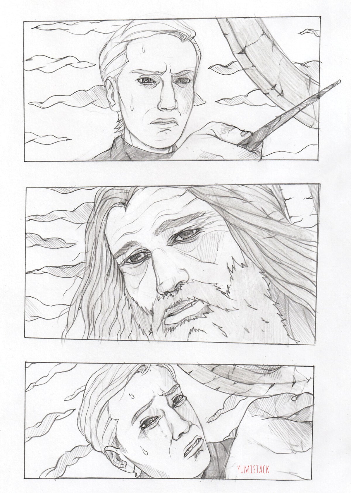 Print - Draco & Dumbledore in my style